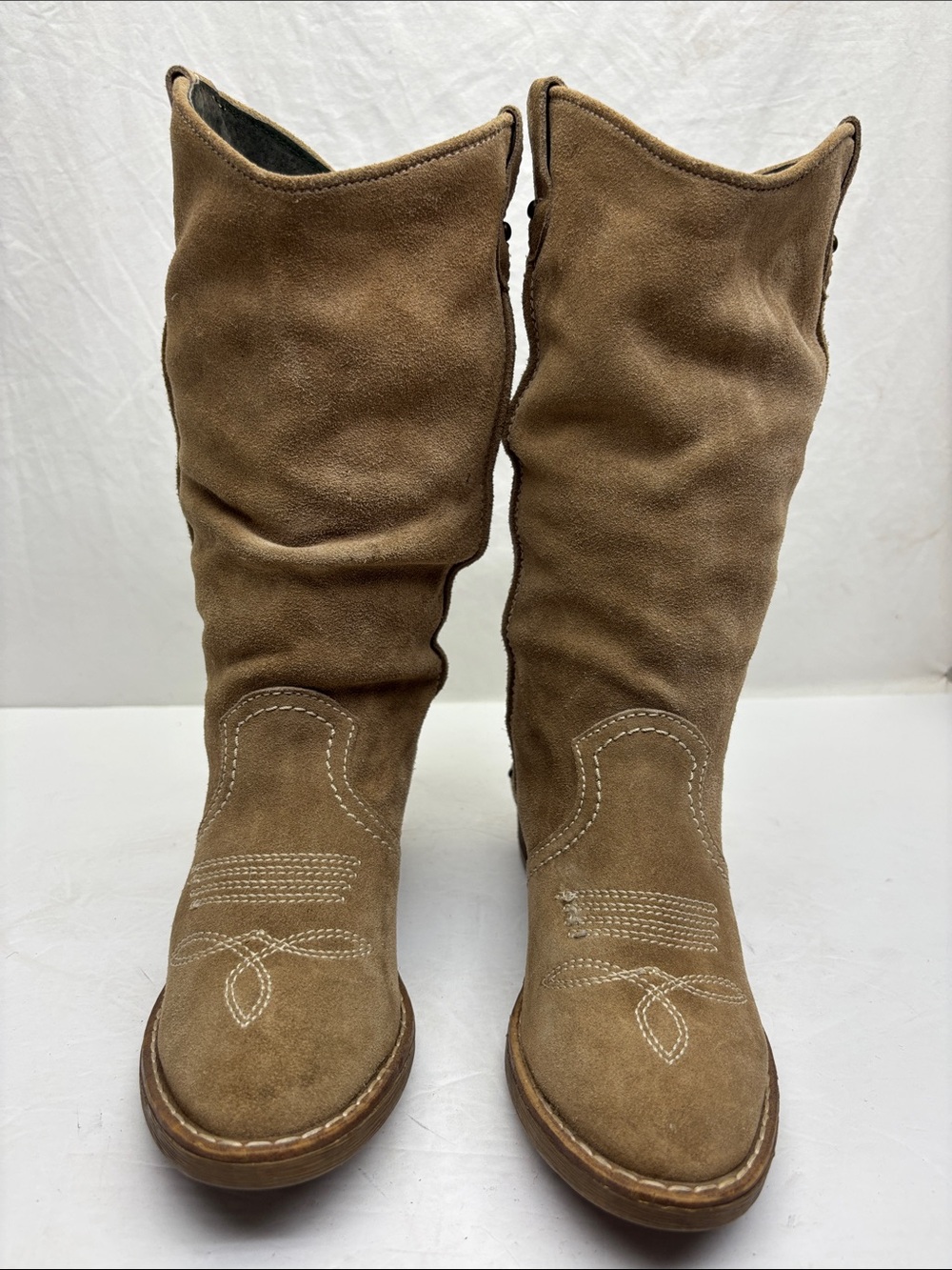 Women's Suede Mid-Calf Boot, SZ 37
